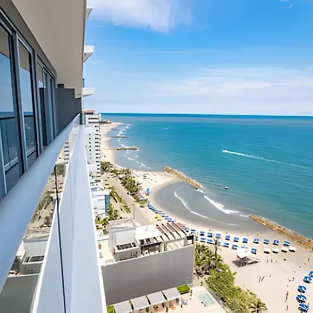 Espectacular Vista Desde Piso 17 -morros 1701 Cartagena