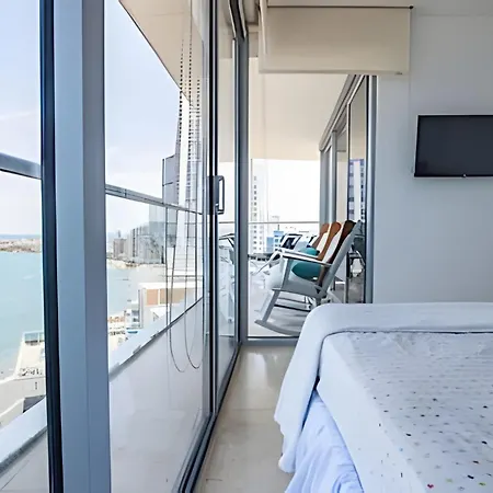 Apartamento Espectacular Vista Desde Piso 17 -morros 1701 Cartagena